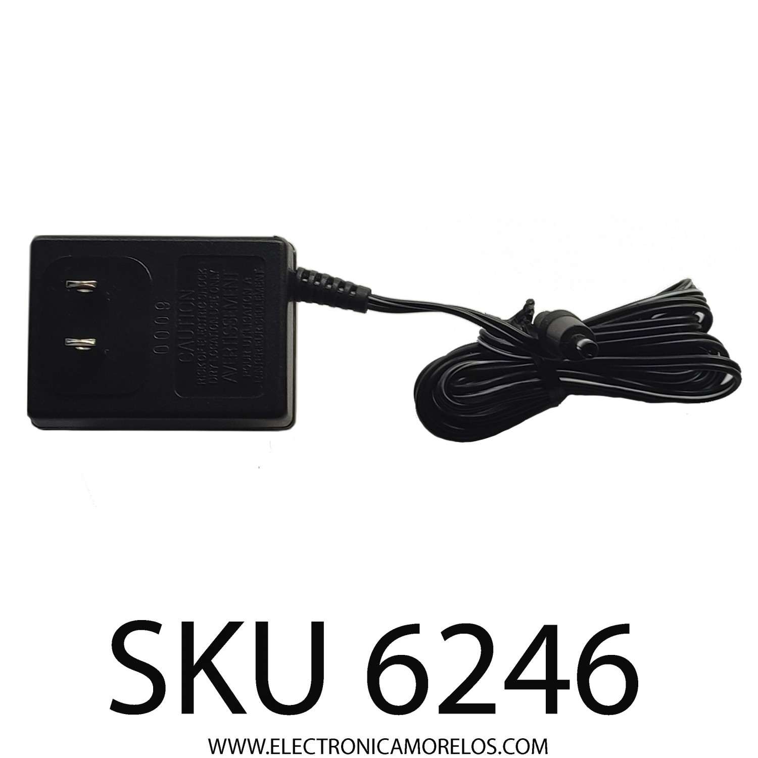ADAPTADOR AC AIWA / NUMERO DE PARTE AC-D603U / INPUT: 120V AC 60Hz 8W / OUTPUT: 5.5V DC 250mA	